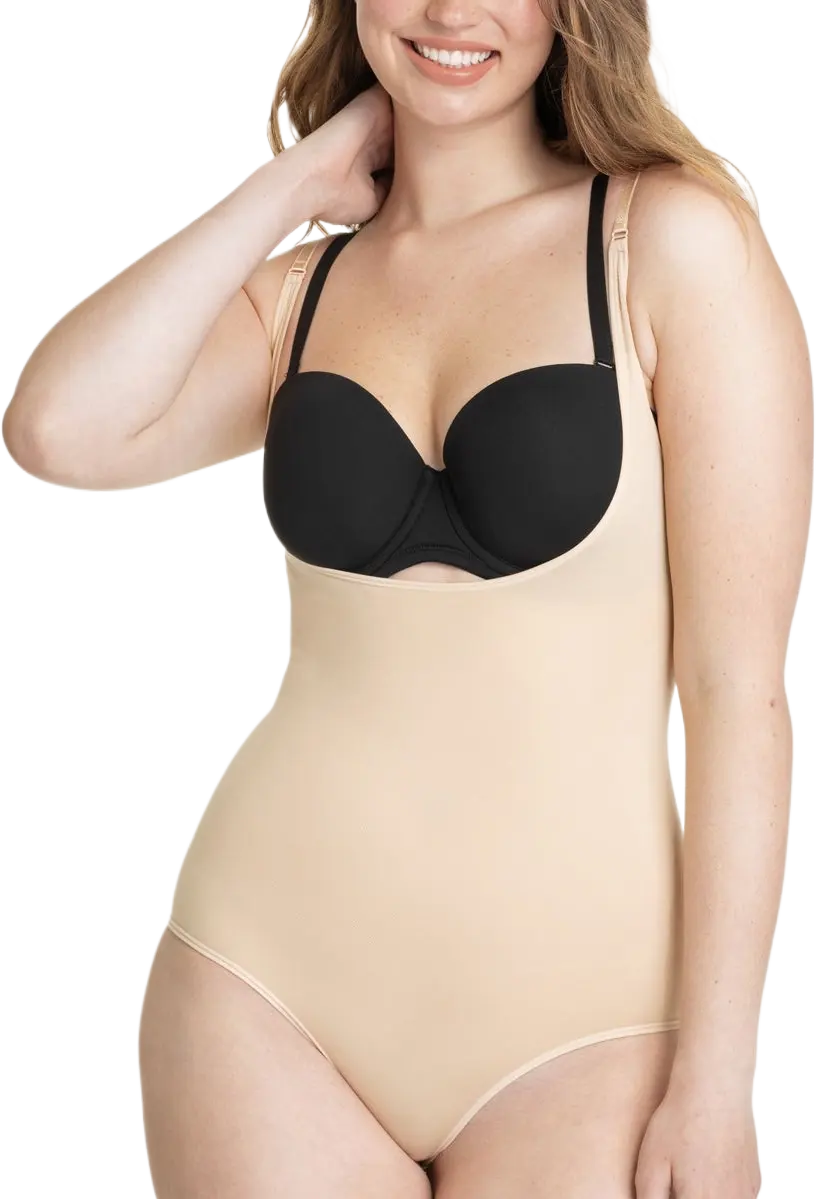 Shapermint Essentials Open Bust Bodysuit Shaper Panty