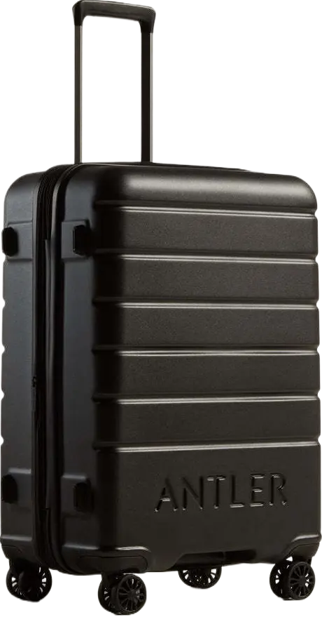 Medium Luggage in Black - Logo