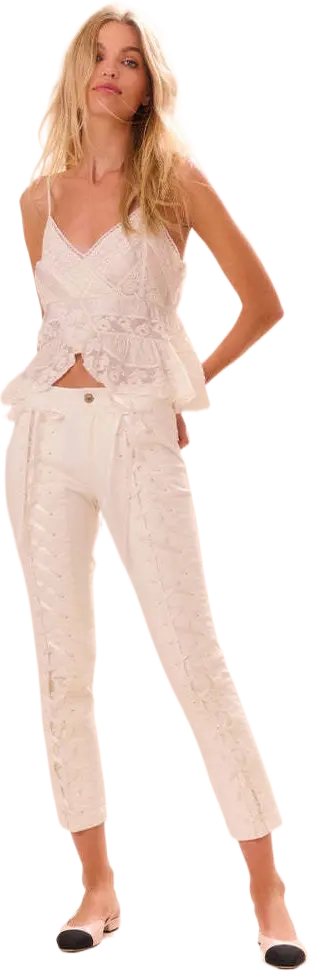 Doro Lace Up Bow Pants